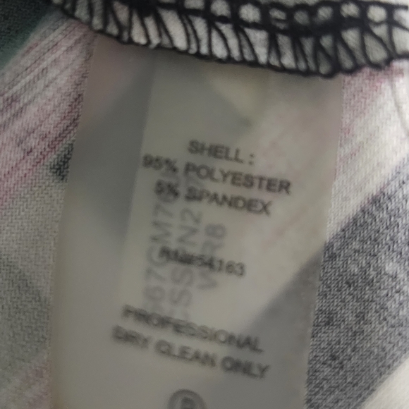 Calvin Klein Black and Pink Geometric Blouse - Picture 7 of 7